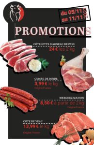 viande halal et charcuterie en promotion